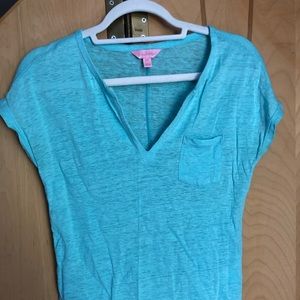 EUC Lilly Pulitzer XXS Duval Notch Neckline Top